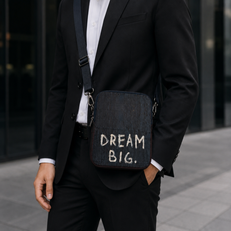 Personalized Unisex Sling Bag with Dream Big Design