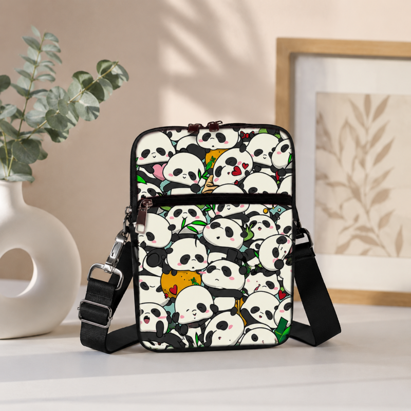 Cute Panda Customized Cross Sling Bag
